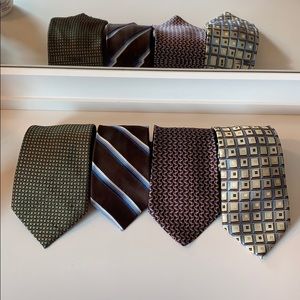 NWOT Neckties Lot of 4 Men’s Silk Ties